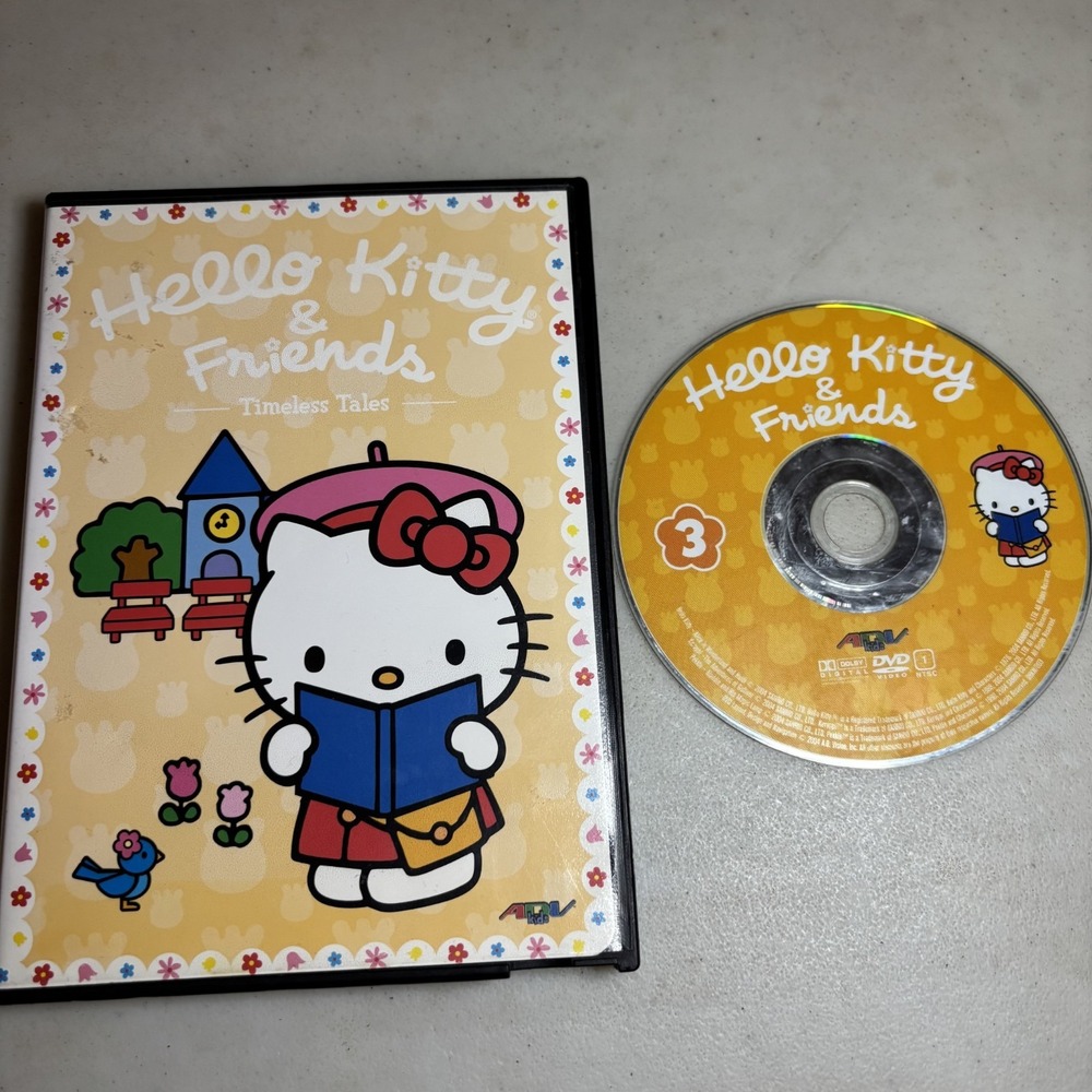 RARE Hello Kitty & Friends Timeless Tales Vol 3 DVD 2004 Sanrio OOP HTF